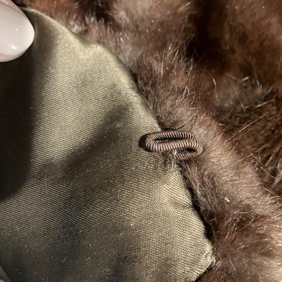 Vintage Real Mink Fur Stole, Bridal, Brown Fur Shawl, Brown Wrap Shawl - Picture 8 of 9